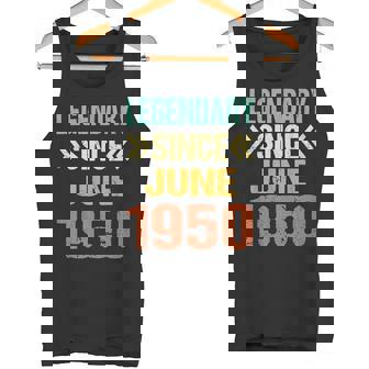 面白い75歳の誕生日 6月生まれの伝説 1950年6月以来 タンクトップ - Kawaiitshirt