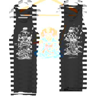 面白いtシャツ キャバリア 浮世絵 イヌ わんこ メンズ 犬好き グッズ おもしろ 面白い 服 ネタ わんこ タンクトップ - Kawaiitshirt