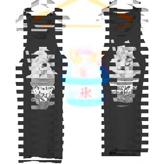 面白いtシャツ コーギー かき氷 イヌ メンズ 犬好き グッズ かわいい おもしろ 面白い 服 ネタ 夏 タンクトップ - Kawaiitshirt