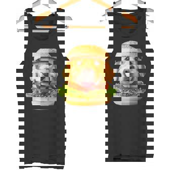 面白いtシャツ ゴールデンレトリバー 犬 ハンバーガー メンズ グッズ かわいい おもしろ 面白い 服 ネタ タンクトップ - Kawaiitshirt