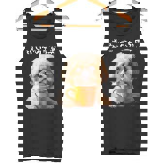 面白いtシャツ シーズー コーヒー イヌ わんこ メンズ 犬 グッズ かわいい おもしろ 面白い 服 ネタ タンクトップ - Kawaiitshirt