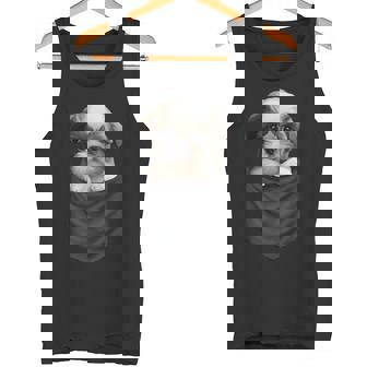 面白いtシャツ シーズー ポケット イヌ わんこ メンズ 犬好き グッズ おもしろ 面白い 服 ネタ タンクトップ - Kawaiitshirt