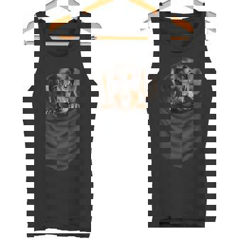 面白いtシャツ ダックスフンド ポケット イヌ わんこ メンズ 犬好き グッズ おもしろ 面白い 服 ネタ タンクトップ - Kawaiitshirt