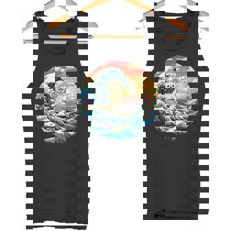 面白いtシャツ トイプードル イヌ メンズ 犬好き グッズ かわいい おもしろ 面白い 服 ネタ サーフィン タンクトップ - Kawaiitshirt