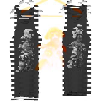 面白いtシャツ トイプードル バイク イヌ メンズ 犬好き グッズ かわいい おもしろ 面白い 服 ネタ タンクトップ - Kawaiitshirt