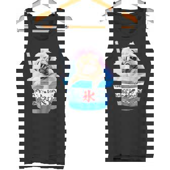 面白いtシャツ パグ かき氷 イヌ メンズ 犬好き グッズ かわいい おもしろ 面白い 服 ネタ 夏 タンクトップ - Kawaiitshirt