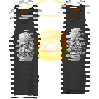 面白いtシャツ ペキニーズ 犬 イヌ ハンバーガー メンズ グッズ かわいい おもしろ 面白い 服 ネタ タンクトップ - Kawaiitshirt