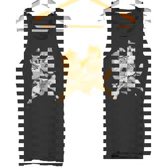 面白いtシャツ 柴犬 柔道 イヌ わんこ メンズ 犬好き グッズ かわいい おもしろ 面白い 服 ネタ 犬 タンクトップ - Kawaiitshirt