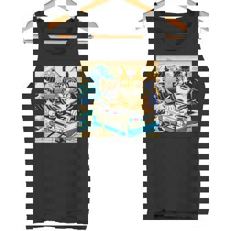 面白いtシャツ 猫 ネコ ゲーム ゲーマー メンズ 猫好き グッズ おもしろ 面白い 服 ネタ 猫の下僕 タンクトップ - Kawaiitshirt