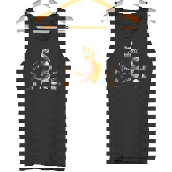 面白いtシャツ 猫 ネコ ゴルフ にゃんこ メンズ 猫好き グッズ かわいい おもしろ 面白い 服 ネタ タンクトップ - Kawaiitshirt