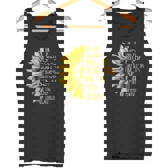 面白いひまわり柄シャツ 花柄デザイナーシャツ タンクトップ - Kawaiitshirt