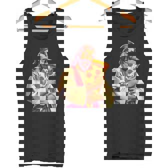 面白いイエスピザ愛好家クリスチャンユーモアtシャツ ピザジョーク タンクトップ - Kawaiitshirt