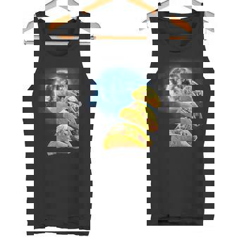 面白いタコスシャツ – タコス好きのタコスハウリングアットザムーン タンクトップ - Kawaiitshirt