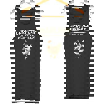 面白いチキンゲーム「見えないデザイン」 タンクトップ - Kawaiitshirt