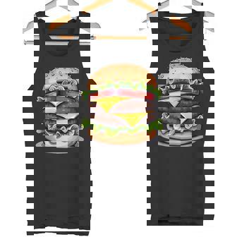 面白いチーズバーガーハンバーガーデザイン キッズ 男女兼用 タンクトップ - Kawaiitshirt
