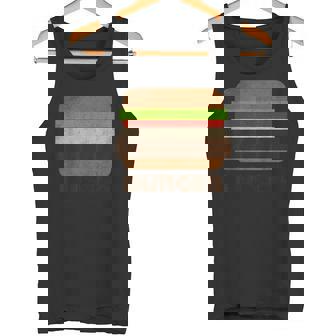 面白いフードハンバーガーのグラフィック。男性と男の子用。 タンクトップ - Kawaiitshirt