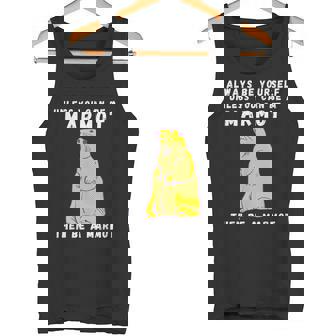 面白いマーモットヴィンテージ面白いことわざマーモット愛好家ジョーク タンクトップ - Kawaiitshirt
