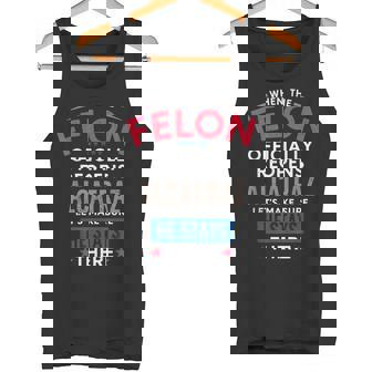 面白い反トランプ・フェロン・アルカトラズ タンクトップ - Kawaiitshirt