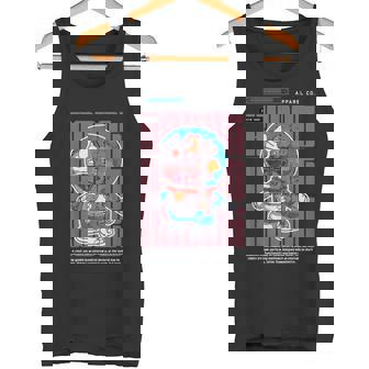 面白い日本のアニメスタイルアート ビンテージアニメ ロボットアートアニメ タンクトップ - Kawaiitshirt