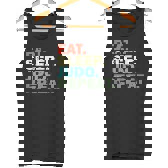 面白い柔道家が寝る柔道を食べる タンクトップ - Kawaiitshirt