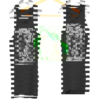 面白い猿と犬のグラフィックストリートウェアクールなデザイン 男性用 タンクトップ - Kawaiitshirt