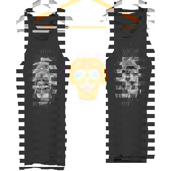 音楽チャウチャウdjヘッドフォン付き 音楽犬愛好家 タンクトップ - Kawaiitshirt