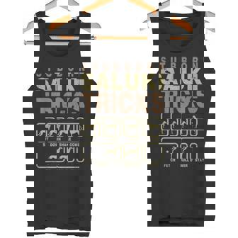 頑固なサルーキのトリックシャツ、面白いサルーキの所有者の贈り物、皮肉なサルーキの恋人 タンクトップ - Kawaiitshirt