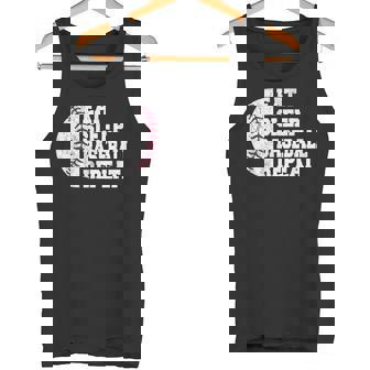 食べる、寝る、野球を繰り返す、野球選手、面白い、野球 タンクトップ - Kawaiitshirt