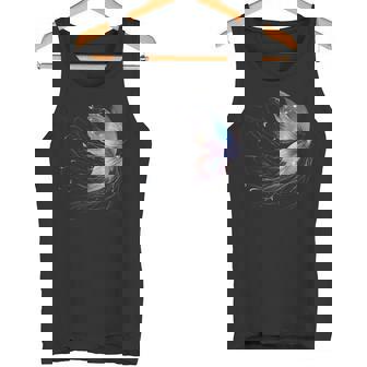 魔法の蝶 神秘的な蝶 銀河 星 タンクトップ - Kawaiitshirt