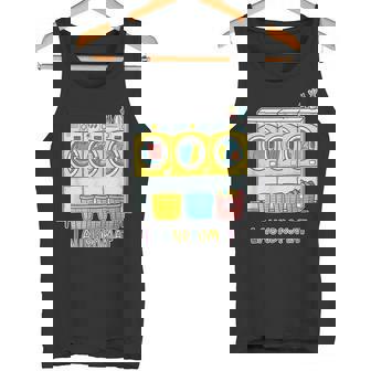 鮮やかでカラフルなコインランドリーテーマ カジュアル タンクトップ - Kawaiitshirt