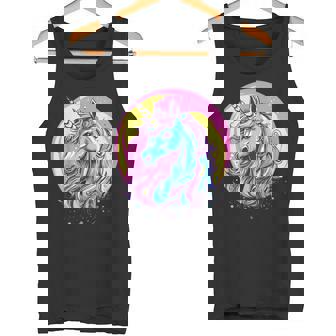 鮮やかなユニコーン マジック ファンタジー ムーンライト タンクトップ - Kawaiitshirt