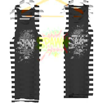 鮮やかな色とクールなスポーンステートメントコスチューム。 タンクトップ - Kawaiitshirt