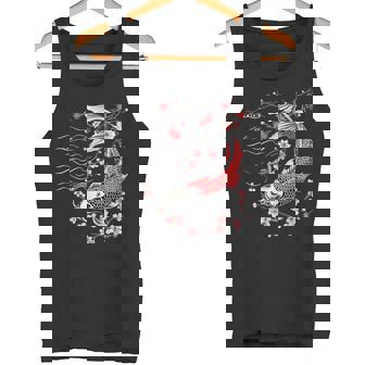 鯉 桜 桜 季節 錦鯉 魚 アジアン タンクトップ - Kawaiitshirt