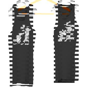 鳥獣戯画《蛙と兎・相撲》かえる うさぎ【日本・世界の名画】日本画 和柄 美術館アート タンクトップ - Kawaiitshirt