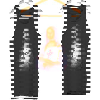 麻雀 牌 面白いtシャツ おもしろ モナリザ グッズ 服 面白い ネタ メンズ 中 タンクトップ - Kawaiitshirt