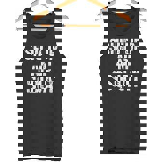 黙ってスクワット タンクトップ - Kawaiitshirt