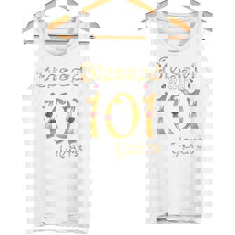 101歳の101歳の誕生日パーティの女王に祝福 長袖tシャツ タンクトップ - Kawaiitshirt