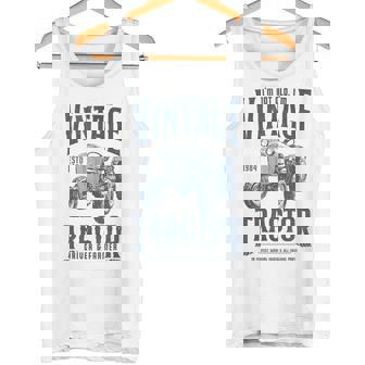 1984 年生まれのビンテージ トラクター ファーマーの誕生日 タンクトップ - Kawaiitshirt