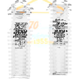 70歳の誕生日 ヴィンテージ 1955 70 Years Of Being Awesome レトロ タンクトップ - Kawaiitshirt