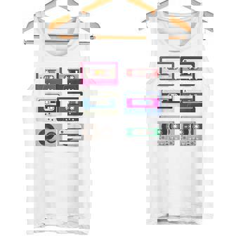 80 年代のロック カセット T シャツ男性ヴィンテージ ロック カセット テープ タンクトップ - Kawaiitshirt