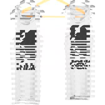 80年代ヴィンテージコダックロゴ ブラック タンクトップ - Kawaiitshirt