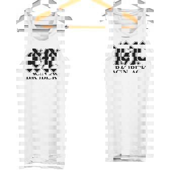 AcDcロックミュージックバンドバックブラックロゴ。 タンクトップ - Kawaiitshirt