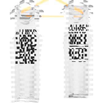 All I Want Is World Peace タンクトップ - Kawaiitshirt