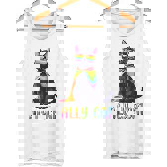 Ally Cat Lgbtゲイプライド月間2025レインボー平等権 タンクトップ - Kawaiitshirt