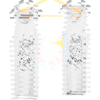 Atoka Tn 愛国的なイーグル アメリカ国旗 アンティーク調デザイン 長袖tシャツ タンクトップ - Kawaiitshirt