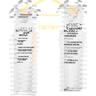 Bachelors Party Checklisttag Do Party Camiseta sin mangas - Regaloses