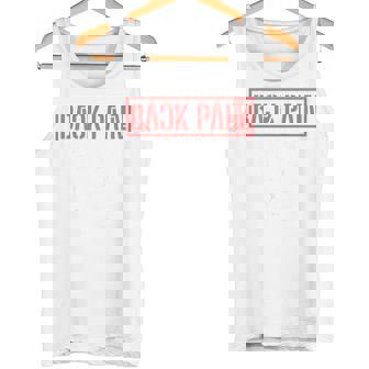 Back Pain In This Area On The Back タンクトップ - Kawaiitshirt