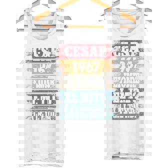 Cesar 55 Cumpleaños Regalo Años Divertido Decoración 1967 Manga Larga Camiseta sin mangas - Regaloses