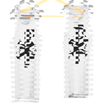 Chi Rho クリスチャン ゴッド アルファ オメガ イエスキリスト キリスト教 タンクトップ - Kawaiitshirt