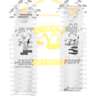 Children's Constructionite Endlich 2 Jahre Jetzt Wird Gebaggert Boys' Digger Tank Top - Seseable